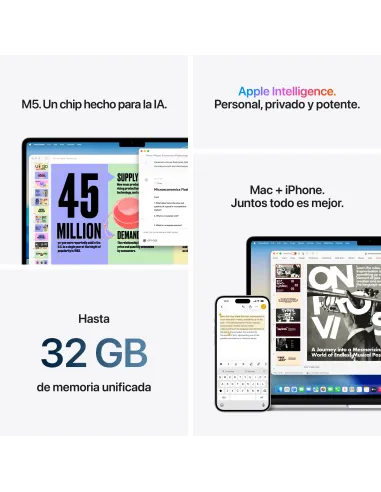 Apple MacBook Air 15,3" Apple M5 MDVU4Y/A 24GB y 1TB SSD
