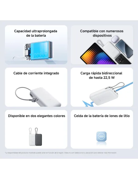 Powerbank Xiaomi Power Bank 20000mAh (Integrated Cable)