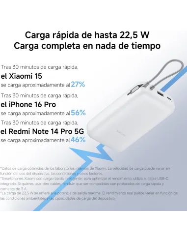 Powerbank Xiaomi Power Bank 20000mAh (Integrated Cable)
