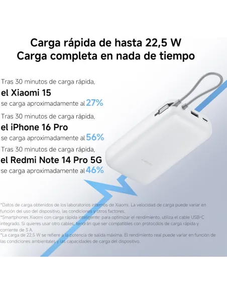 Powerbank Xiaomi Power Bank 20000mAh (Integrated Cable)