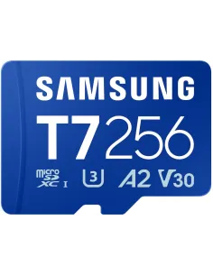 Samsung T7 256 GB Tarjeta MicroSD UHS-I 170 MB/s Class 3 V30 Azul-1411749