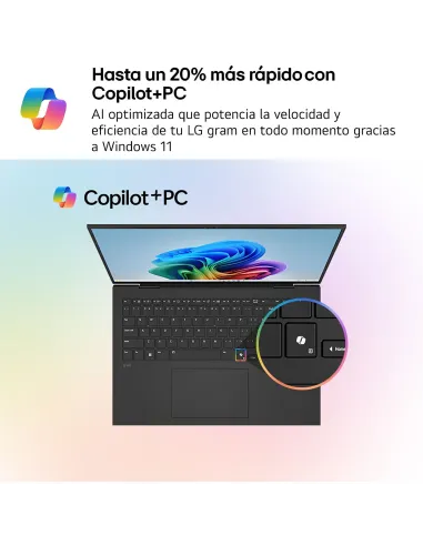 Portátil Ultrabook LG Gram AI 16Z90TL-G.AU85BN 16" W11 Home