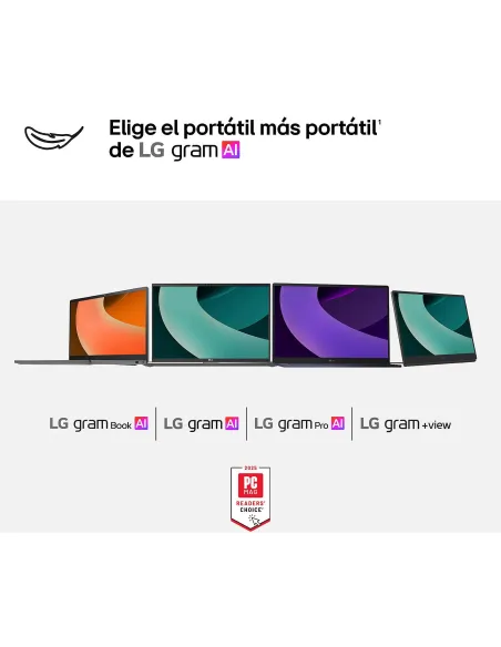 Portátil Ultrabook LG Gram AI 16Z90TL-G.AU85BN 16" W11 Home