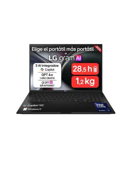 LG Gram AI 16Z90TL-G.AU85BN Intel Core Ultra 7 258V/32GB/512GB SSD/16" W11 Home