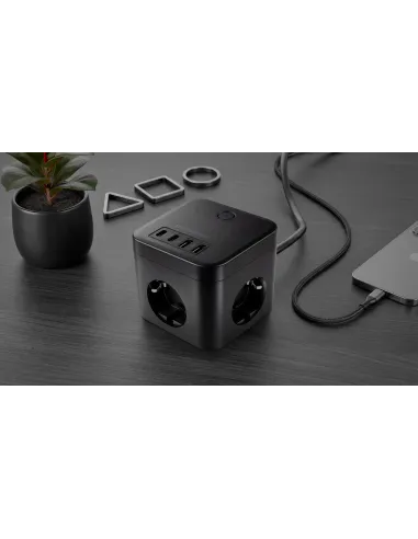 Mars Gaming MD-CUBE35 negro: cubo GaN PD de 35 W USB