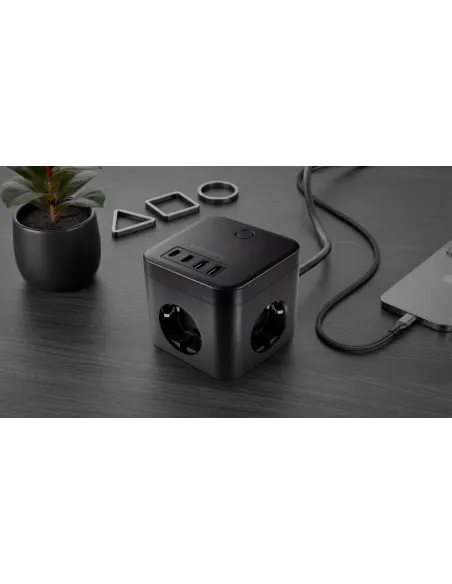 Mars Gaming MD-CUBE35 negro: cubo GaN PD de 35 W USB