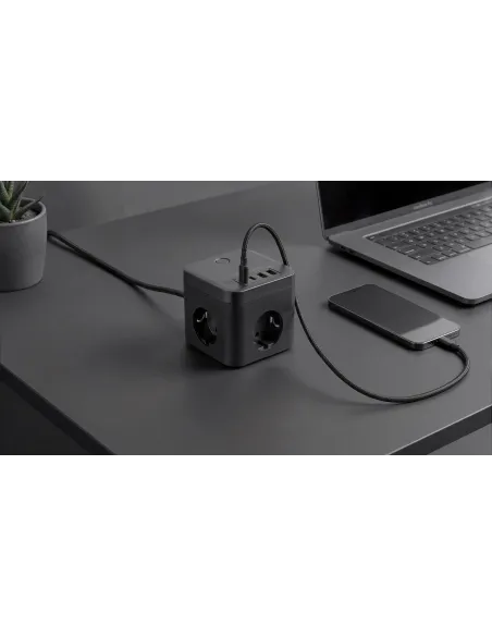 Mars Gaming MD-CUBE35 negro: cubo GaN PD de 35 W USB