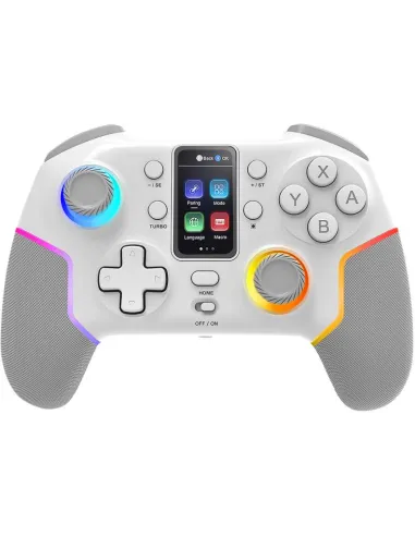 Mars Gaming MGP-V3W Gamepad Inalámbrico Bluetooth ARGB Switch/Switch 2/PC/Android/iOS 13.0+ Blanco