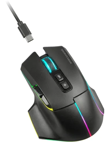 Mars Gaming MMW-VECTOR negro: ratón tri-mode 12.000 DPI