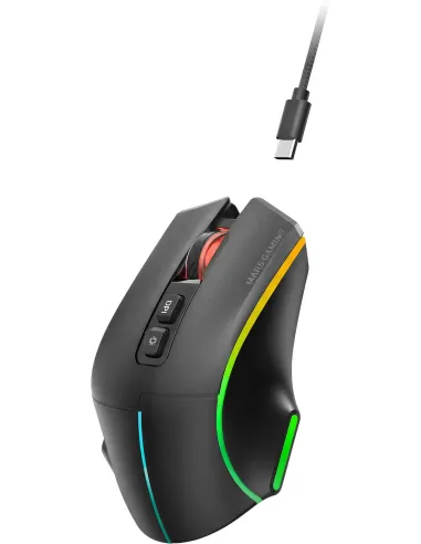 Mars Gaming MMW-VECTOR negro: ratón tri-mode 12.000 DPI