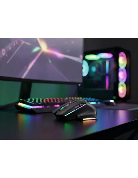 Mars Gaming MMW-VECTOR negro: ratón tri-mode 12.000 DPI