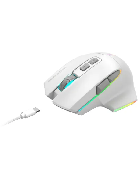 Mars Gaming MMW-VECTORW blanco: ratón tri-mode 12K