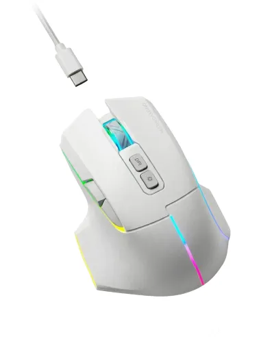 Mars Gaming MMW-VECTORW blanco: ratón tri-mode 12K