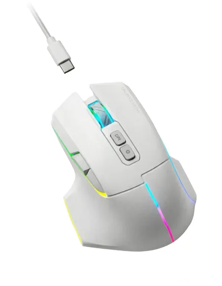 Mars Gaming MMW-VECTORW blanco: ratón tri-mode 12K