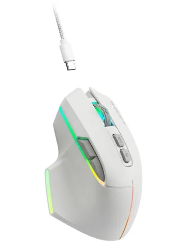 Mars Gaming MMW-VECTORW blanco: ratón tri-mode 12K