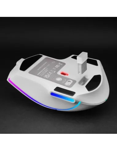 Mars Gaming MMW-VECTORW blanco: ratón tri-mode 12K