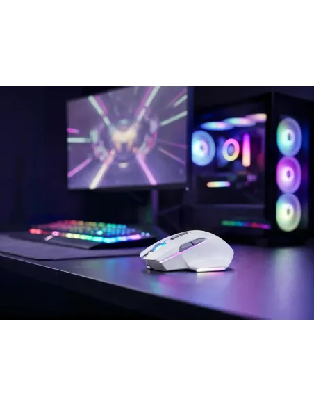 Mars Gaming MMW-VECTORW blanco: ratón tri-mode 12K