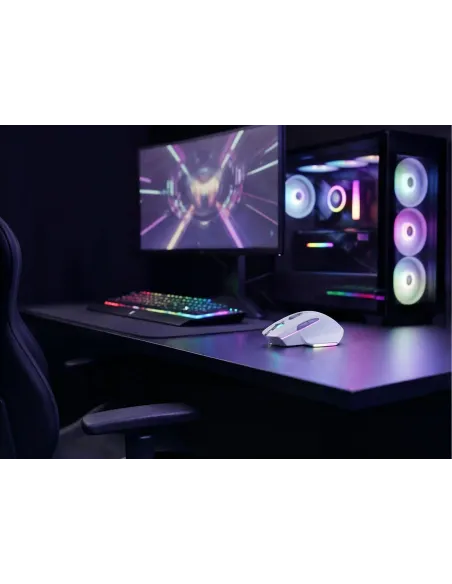 Mars Gaming MMW-VECTORW blanco: ratón tri-mode 12K