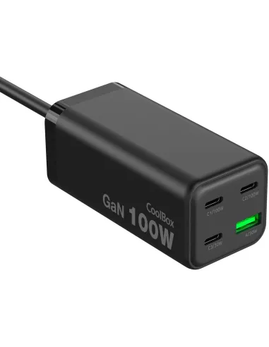 CoolBox ChargeMaster 4 Pro: cargador GaN 100W de mesa