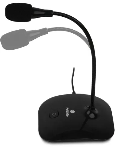NGS MS 115 micrófono sobremesa jack 3,5 mm PC mute