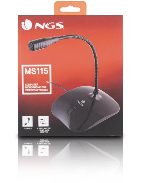 NGS MS 115 micrófono sobremesa jack 3,5 mm PC mute