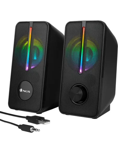 NGS GSX-150 altavoces 2.0 USB RGB para PC escritorio
