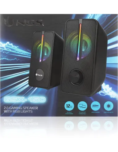 NGS GSX-150 altavoces 2.0 USB RGB para PC escritorio