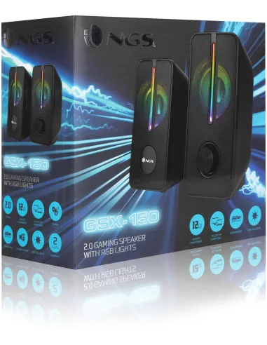 NGS GSX-150 altavoces 2.0 USB RGB para PC escritorio
