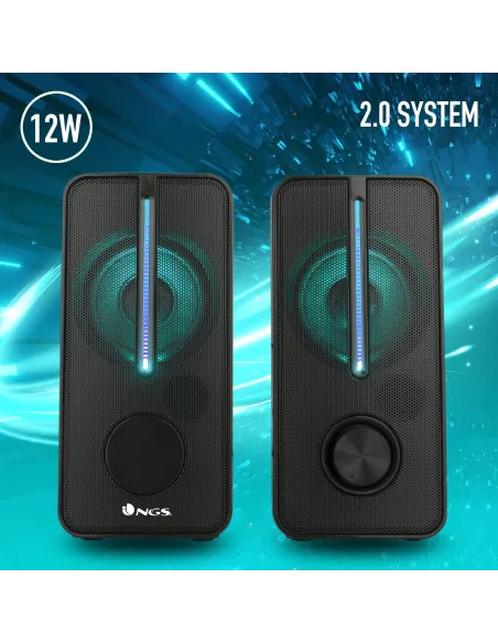 NGS GSX-150 altavoces 2.0 USB RGB para PC escritorio