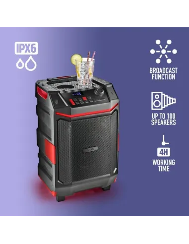 NGS Wildbash altavoz portátil 300W IPX6 exterior fiestas