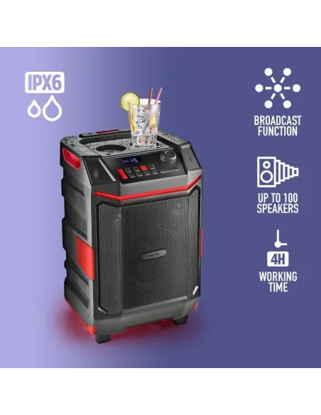 NGS Wildbash altavoz portátil 300W IPX6 exterior fiestas