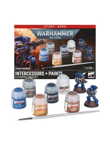 Set de pinturas Marines Espaciales Intercesores Warhammer 40000
