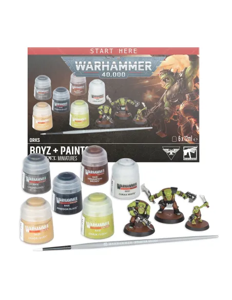 Set de pinturas Orks Boyz Warhammer 40000
