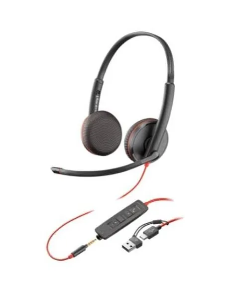 HP Poly Blackwire 3225 Auriculares USB-C/3.5mm Negro