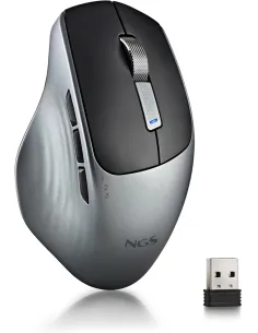 NGS Lush-RB Ratón Inalámbrico Multimodo 1600DPI Grafito Botones Silenciosos-1411251