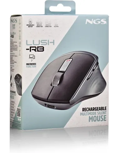 NGS LUSH-RB ratón multimodo recargable para 3 equipos
