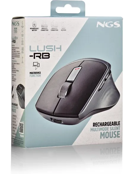 NGS LUSH-RB ratón multimodo recargable para 3 equipos