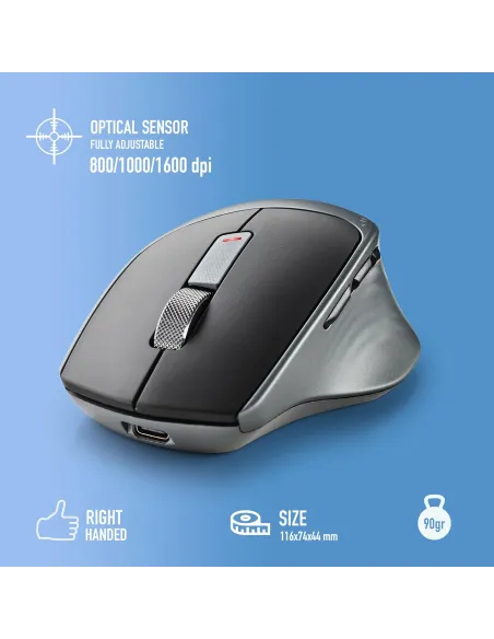 NGS LUSH-RB ratón multimodo recargable para 3 equipos