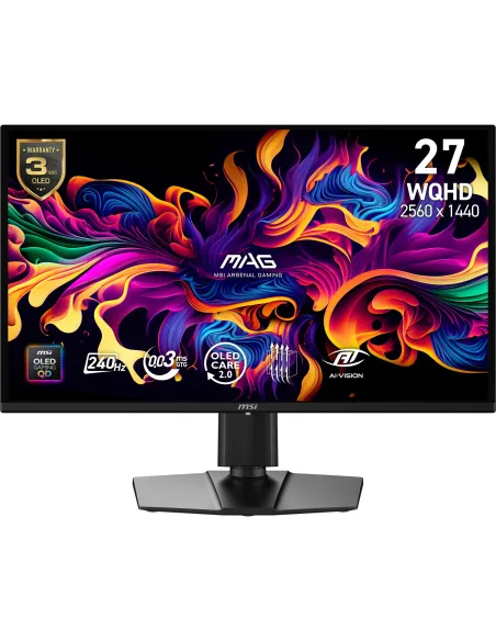 MSI MAG 274QP QD-OLED X24 27" WQHD 240Hz QD-OLED 0,03ms Flat Adaptive-Sync HDR