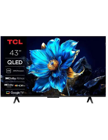 TCL 43T69C Smart TV QLED de 43" 4K Ultra HD Smart TV Wifi Metálico