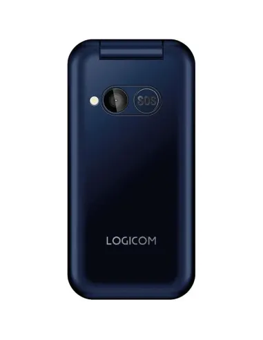 LOGICOM Fleep 450 azul: teléfono con tapa 4G ,dual SIM y SOS
