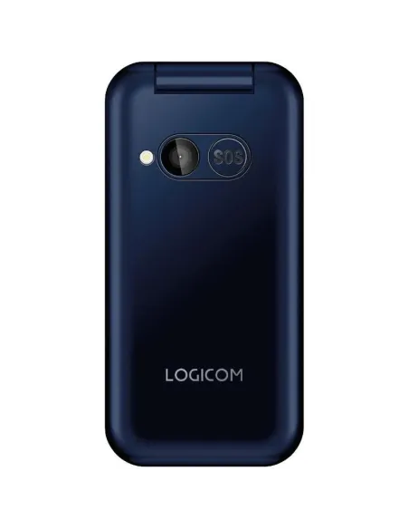 LOGICOM Fleep 450 azul: teléfono con tapa 4G ,dual SIM y SOS