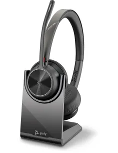 HP Poly Voyager 4320-M Auriculares con certificación para Microsoft Teams, llave BT700 y soporte de carga.-1412319