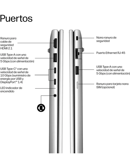 Portátil profesional HP ProBook 4 G2a 16 DU1C6AT con W11 Pro