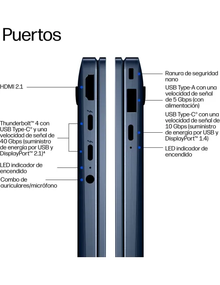 Portátil 2 en 1 HP EliteBook X Flip G2i DF3E5ET OLED 3K