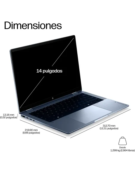 Portátil 2 en 1 HP EliteBook X Flip G2i DF3E5ET OLED 3K