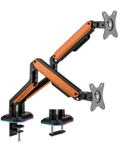 AISENS DT32TSR-251 Soporte de Mesa RGB Gaming Contrapeso Giratorio e Inclinable para Monitor/TV 9Kg de de 17-32"-ACCE59898