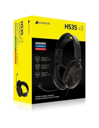 Corsair HS35 v3 Carbon auriculares jack gaming de 3,5 mm