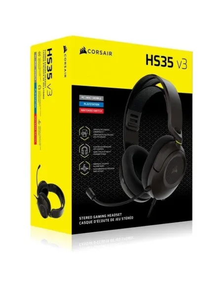Corsair HS35 v3 Carbon auriculares jack gaming de 3,5 mm