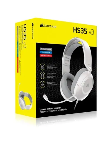 Corsair HS35 V3 blancos auriculares gaming cable jack 3.5